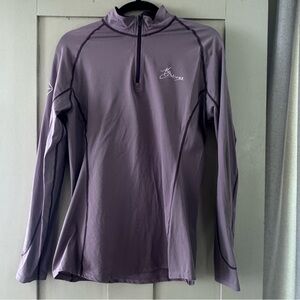 LeMieux Lavender Quarter Zip Riding Top • Size Large